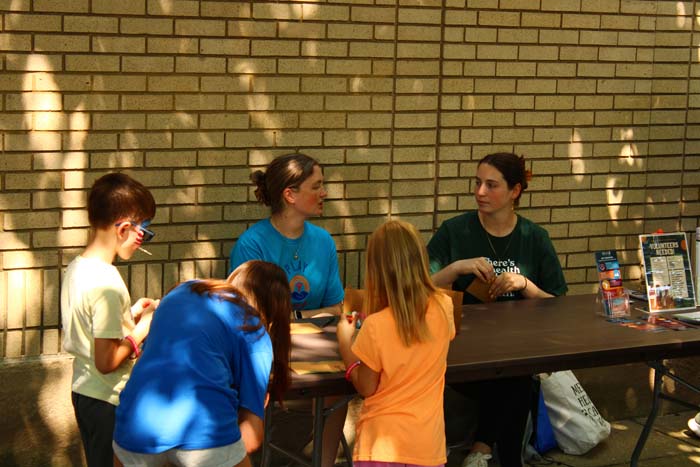 Outdoor games set up for children