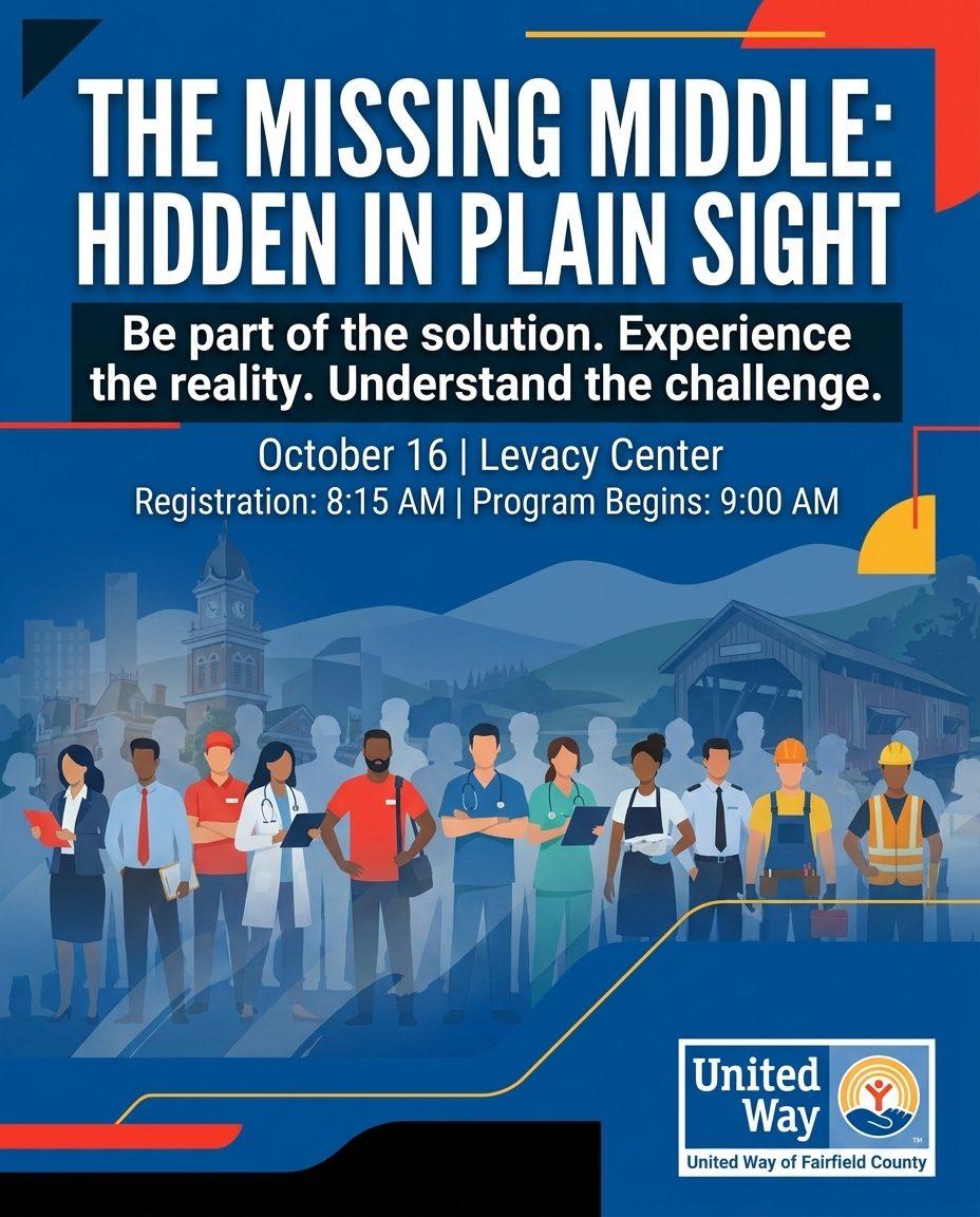 The Missing Middle: Hidden in Plain Sight. Be part of the solution. Experience the reality. Understand the challenge. October 16 at the Levacy Center. Registration 8:15 AM, program begins 9:00 AM.